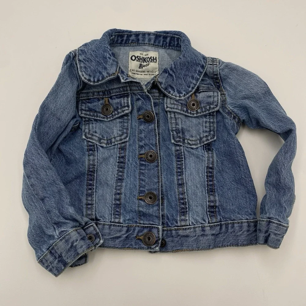 Oshkosh B'Gosh Toddler Girl Jean Jacket‎ Medium Wash 2T